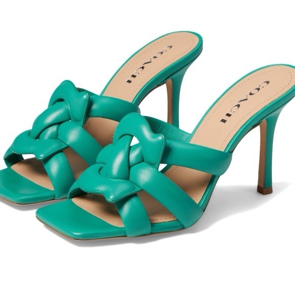 NWOT Coach Kellie Teal Women's Strappy Heels